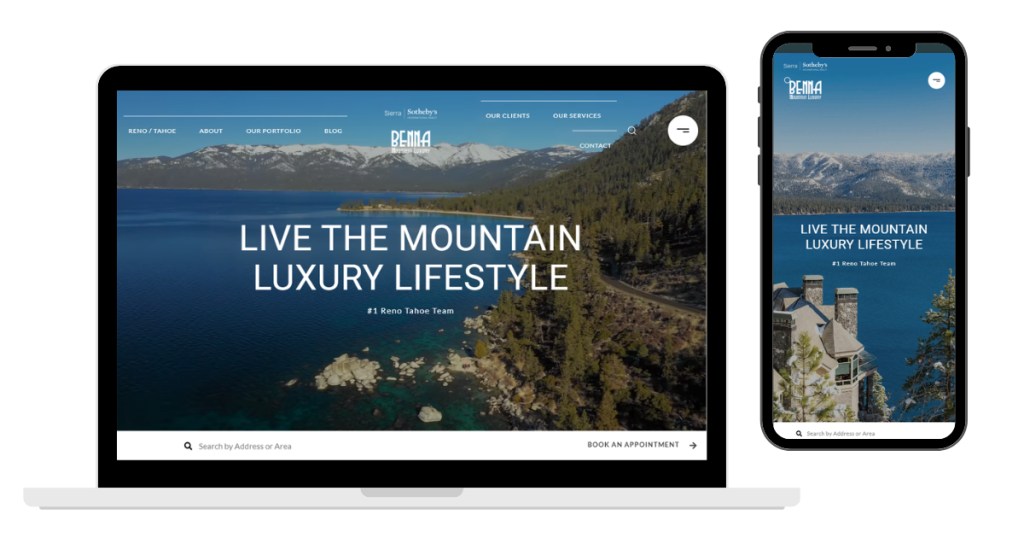 Benna Real Estate website